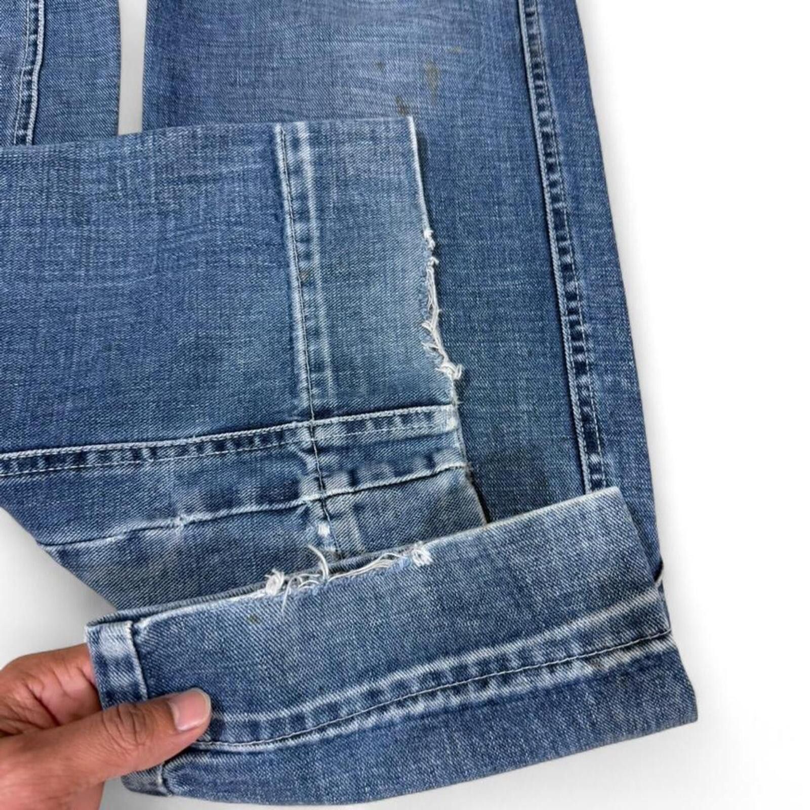 True Religion Kelmec straight fit unique style denim jeans Size US 31 - 8 Thumbnail