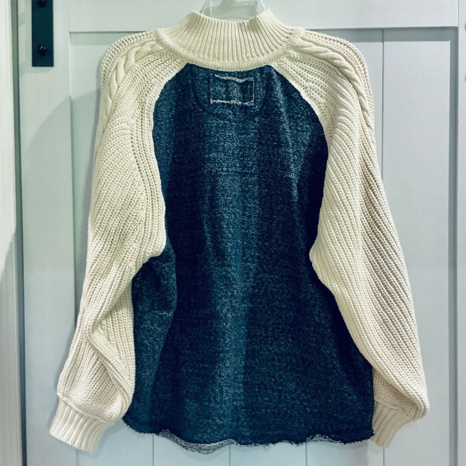 Free People NWT Free People We The Free Marco Polo Sweater Navy Combo M Size M / US 6-8 / IT 42-44 - 11 Thumbnail
