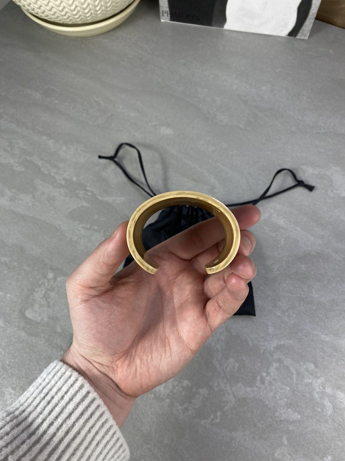 Fendi Fendi 2009 BRACCIALE FOREVER PLEXI WOOD/COFFEE CUFF BRACELET Size ONE SIZE - 7 Thumbnail