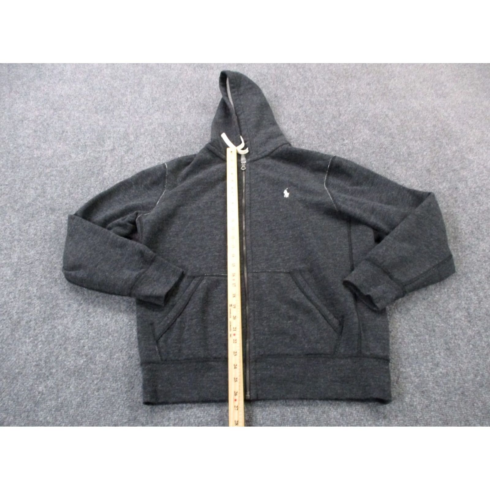Polo Ralph Lauren Polo Ralph Lauren Jacket Mens L Black Sweatshirt Hoodie Polo Ralph Lauren Windbreaker Full Zip Hooded Pockets Logo Casual Size US L / EU 52-54 / 3 - 3 Thumbnail