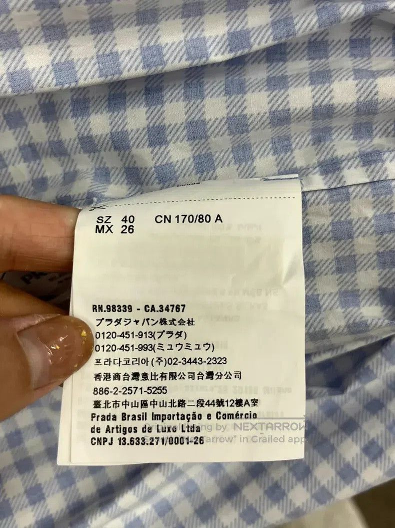 Prada Prada Blue and white plaid sleeveless elastic waist dress Size S / US 4 / IT 40 - 4 Thumbnail