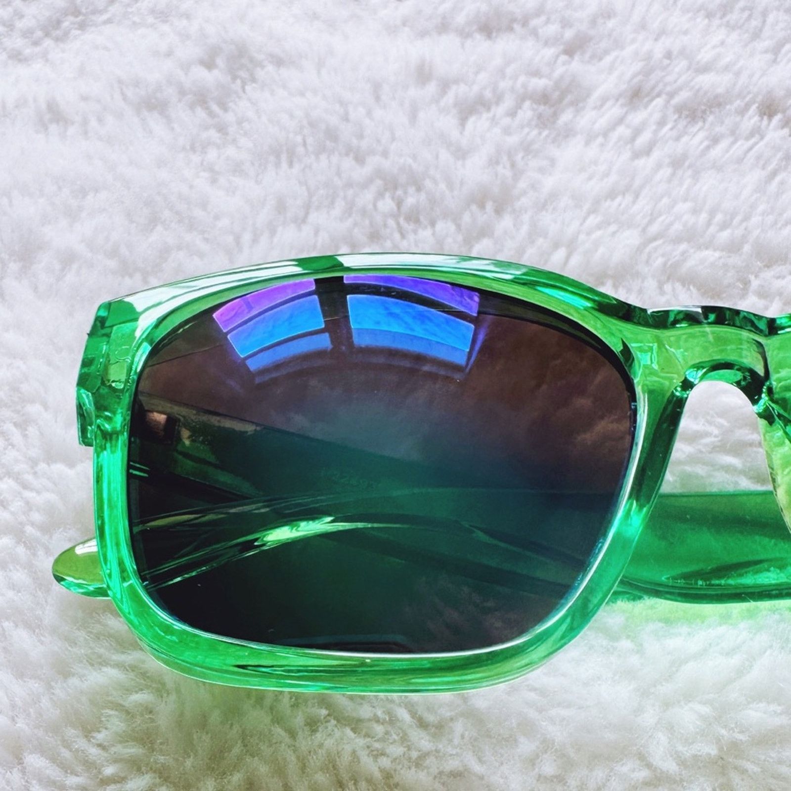 Other Cedric Bright Green Mirrored Sunglasses Size ONE SIZE - 2 Thumbnail
