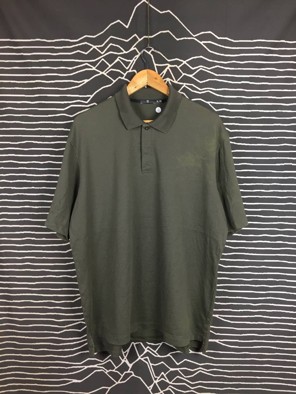Jil Sander × Uniqlo Jil Sander +J Uniqlo Olive Green Minimalist Polo Tee Size XL Size US XL / EU 56 / 4 - 2 Thumbnail