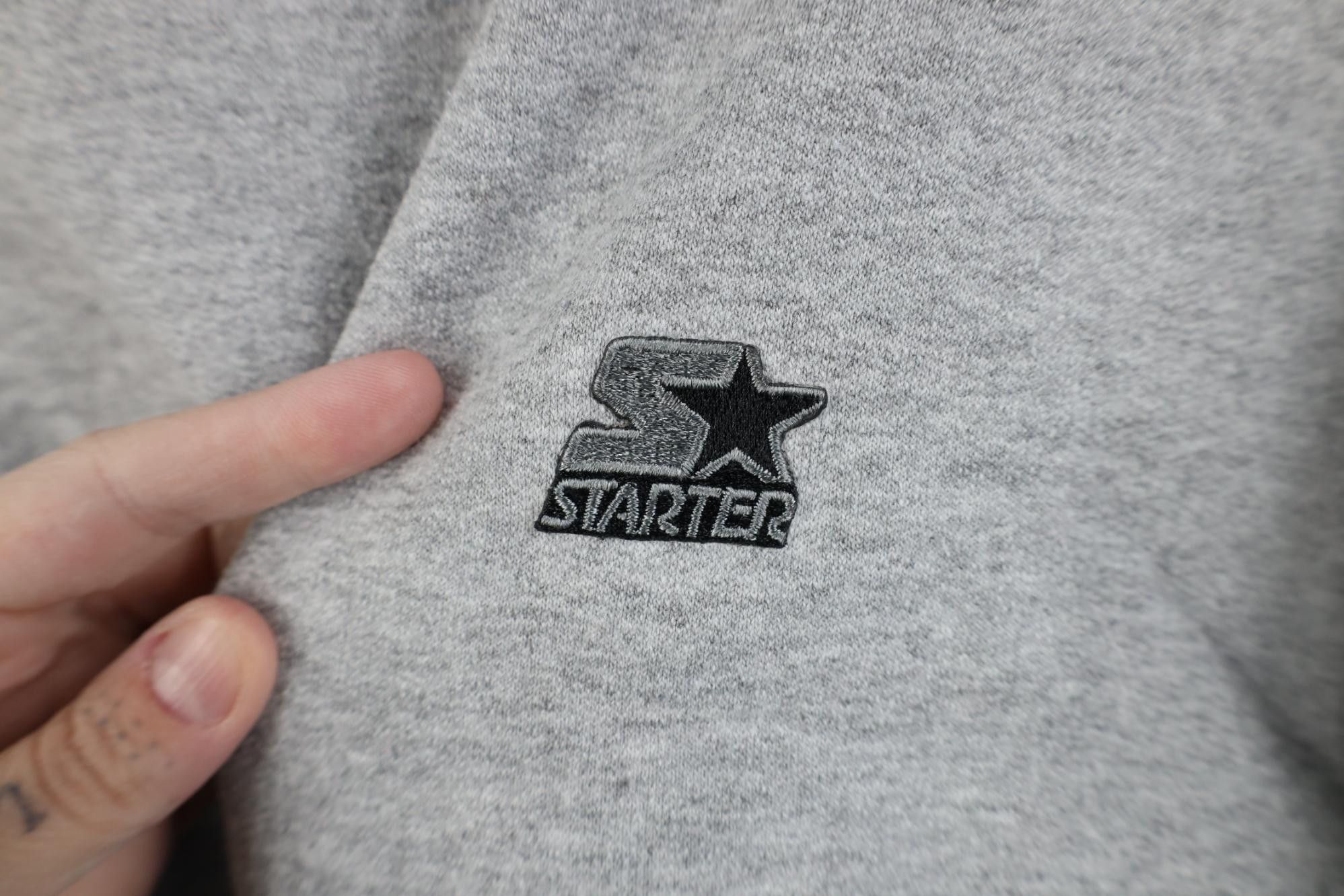 Starter Vintage 90s Starter Spell Crewneck Sweatshirt Heather Gray Size US XL / EU 56 / 4 - 6 Thumbnail