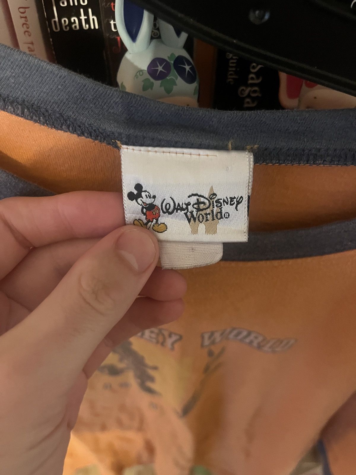 Disney × Mickey Mouse × Vintage Vintage Walt Disney World Mickey Mouse Ringer T Shirt Size US L / EU 52-54 / 3 - 4 Thumbnail