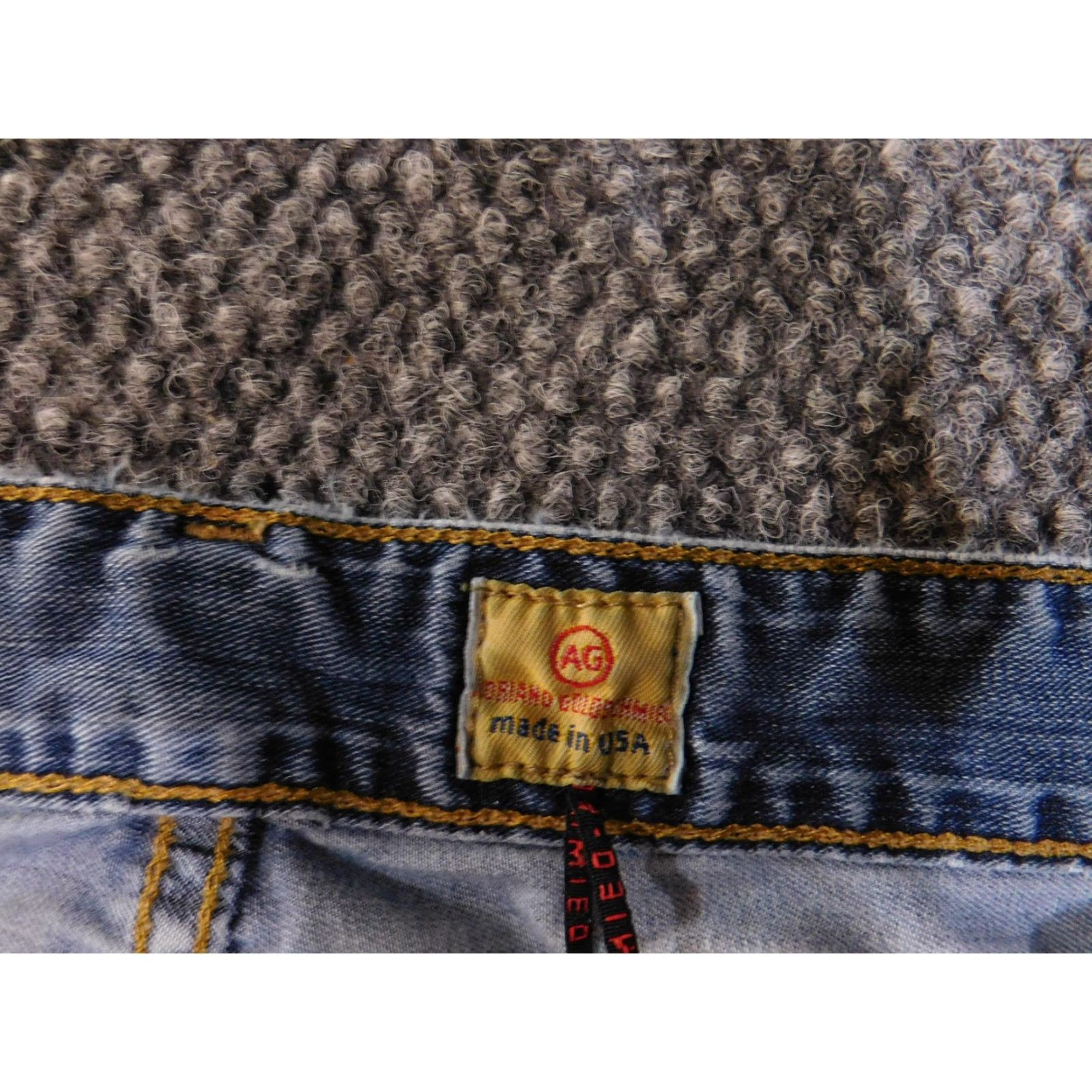Vintage AG Adriano Goldschmied Jeans Mens 36x32 Blue The Symbol Button Fly Made USA Size US 36 / EU 52 - 6 Thumbnail