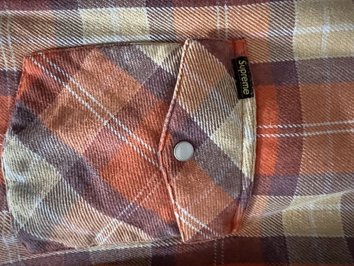 Supreme Supreme Quilted Lined Flannel Orange Large Size US L / EU 52-54 / 3 - 3 Thumbnail