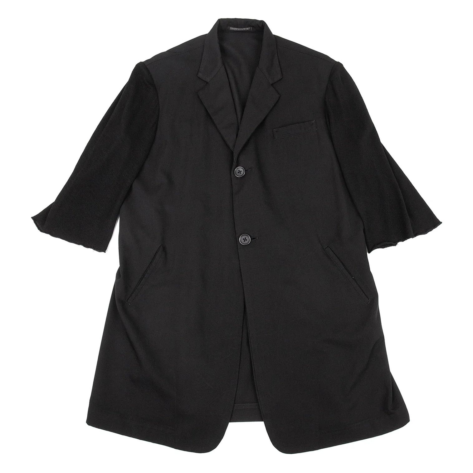 Yohji Yamamoto Yohji Yamamoto Dyed Knit 7-Sleeve Jacket Black 2 Size US M / EU 48-50 / 2 - 1 Thumbnail