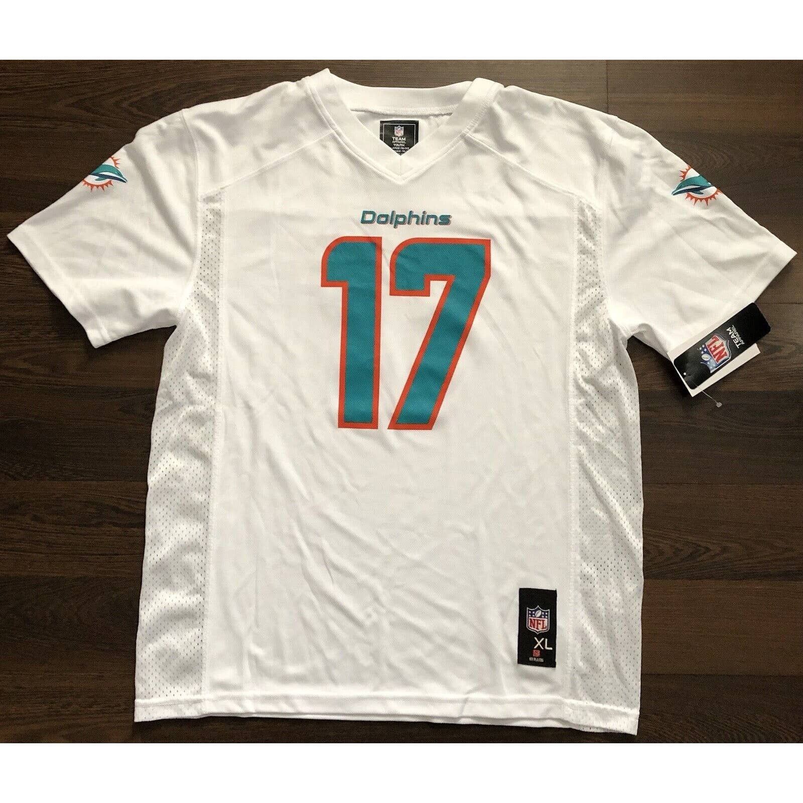 (2023-2024) Miami Dolphins JAYLEN WADDLE nfl Jersey YOUTH KIDS BOYS  (xxl-xl-18)