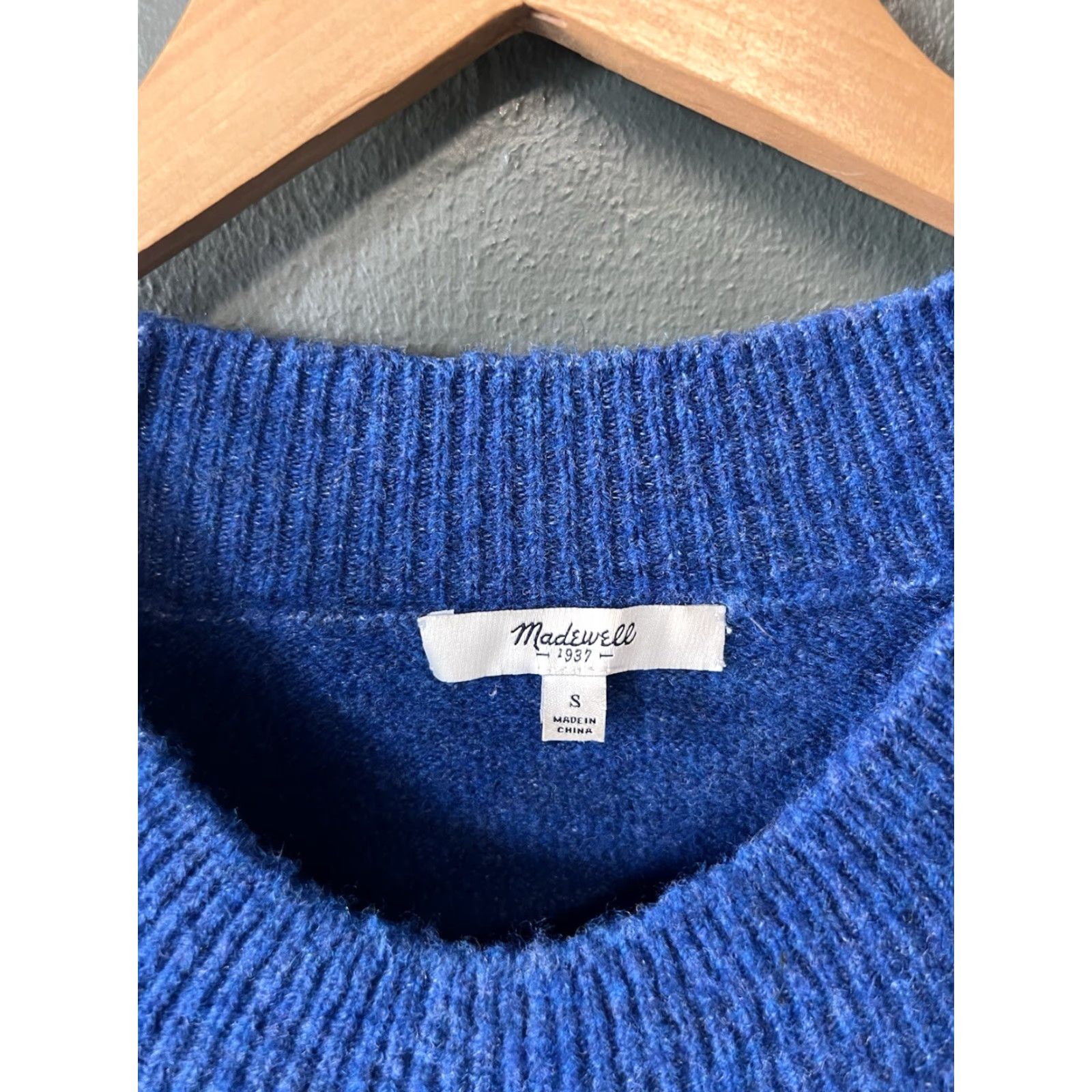 Madewell Madewell Womens Sweatshirt Pullover Knit Blue Size S Regular Activewear Shirt Size S / US 4 / IT 40 - 3 Thumbnail