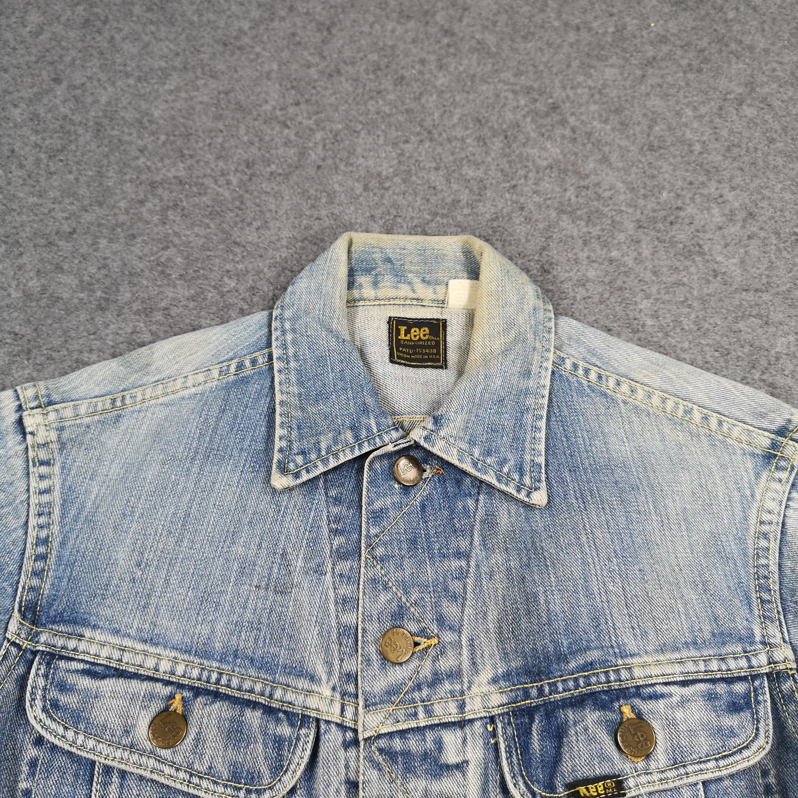 Lee Vintage Lee Denim Trucker Jacket Stone Washed Made In USA Size US S / EU 44-46 / 1 - 4 Thumbnail