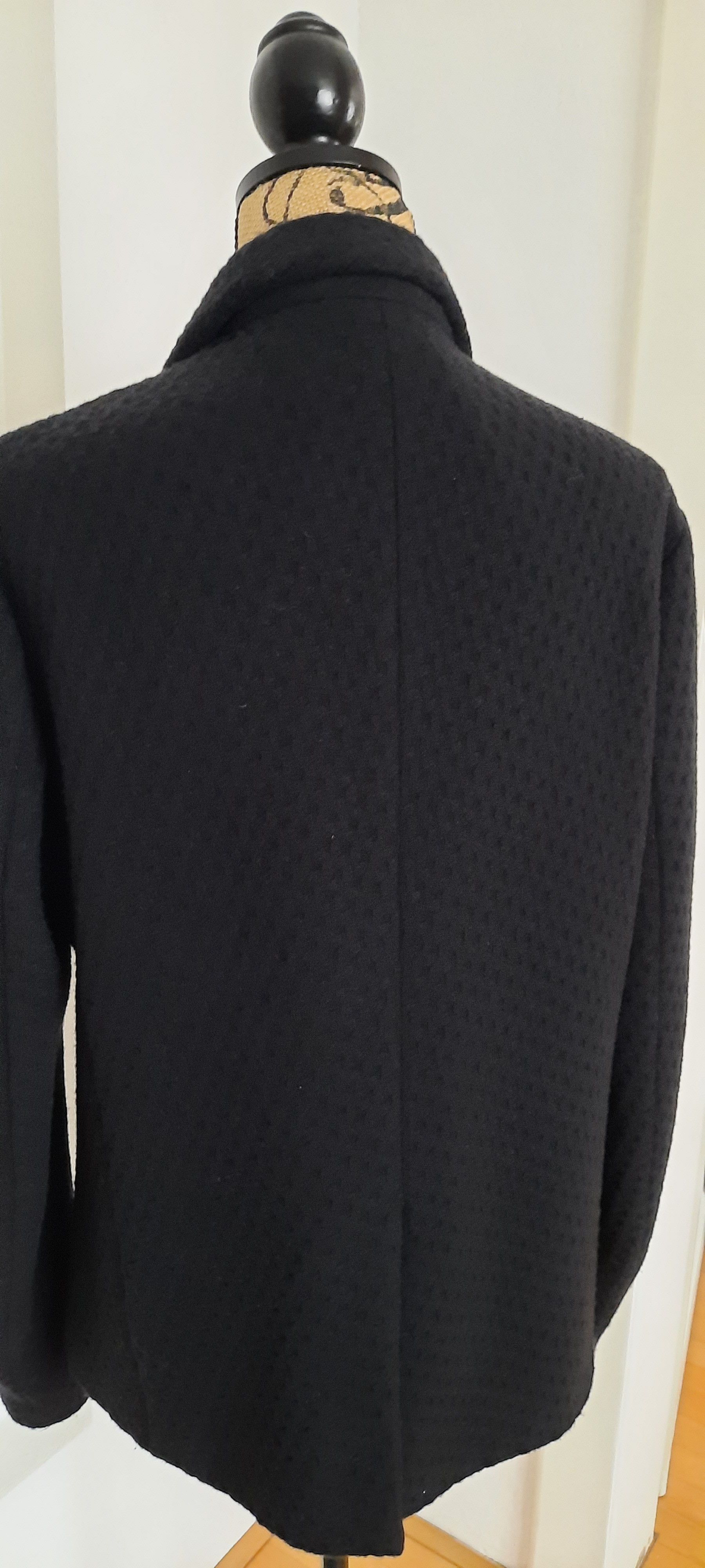 830 SIGN Men’s Wool Jacket Waffle Structure Black M