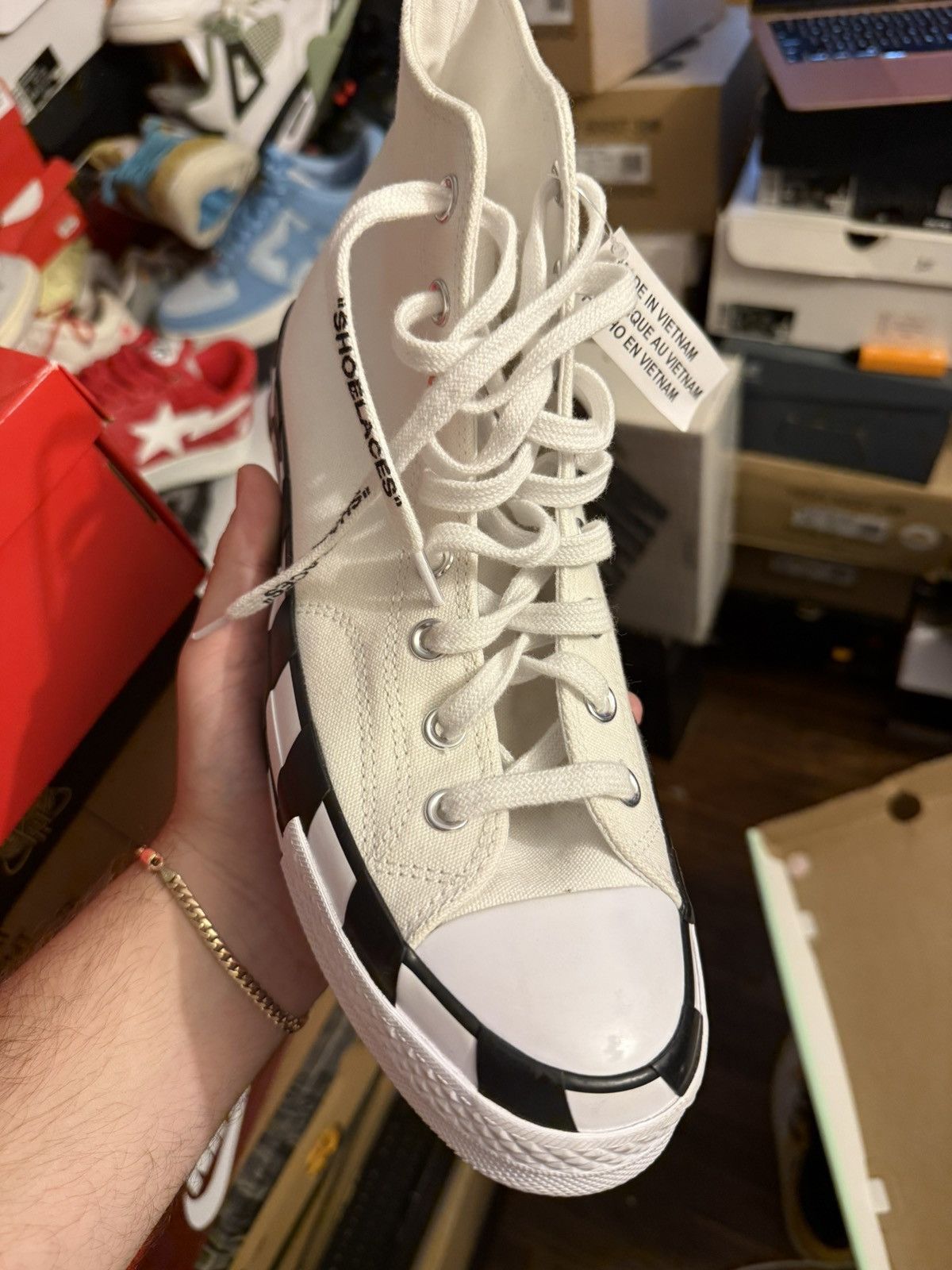 Converse Off white converse sz 10.5 ds Size US 10.5 / EU 43-44 - 4 Thumbnail
