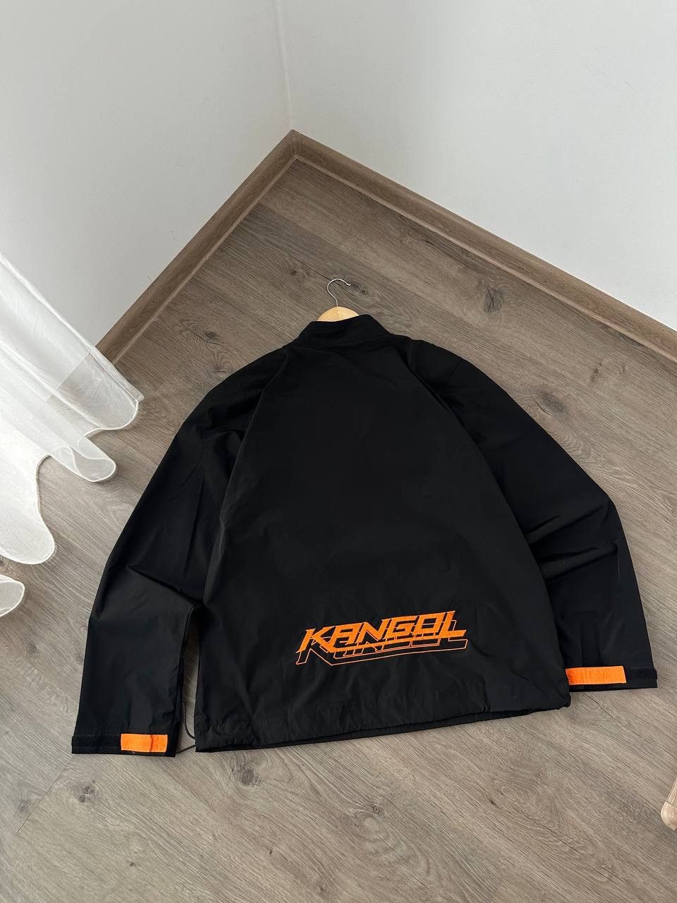 Kangol × Vintage Vintage Kangol Anorak Black Big Logo Jacket Size US M / EU 48-50 / 2 - 13 Thumbnail