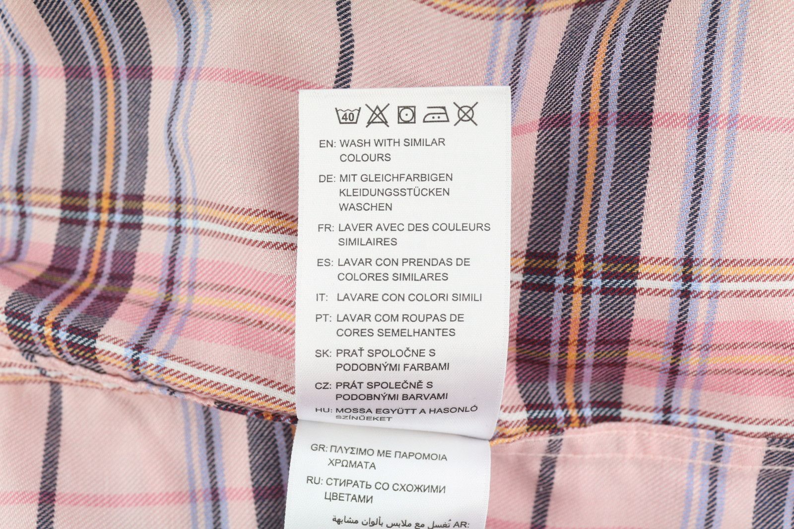 Gant CHECK TWILL EU34 Flannel Button-Up Pink Shirt 84987 Size XS / US 0-2 / IT 36-38 - 9 Thumbnail