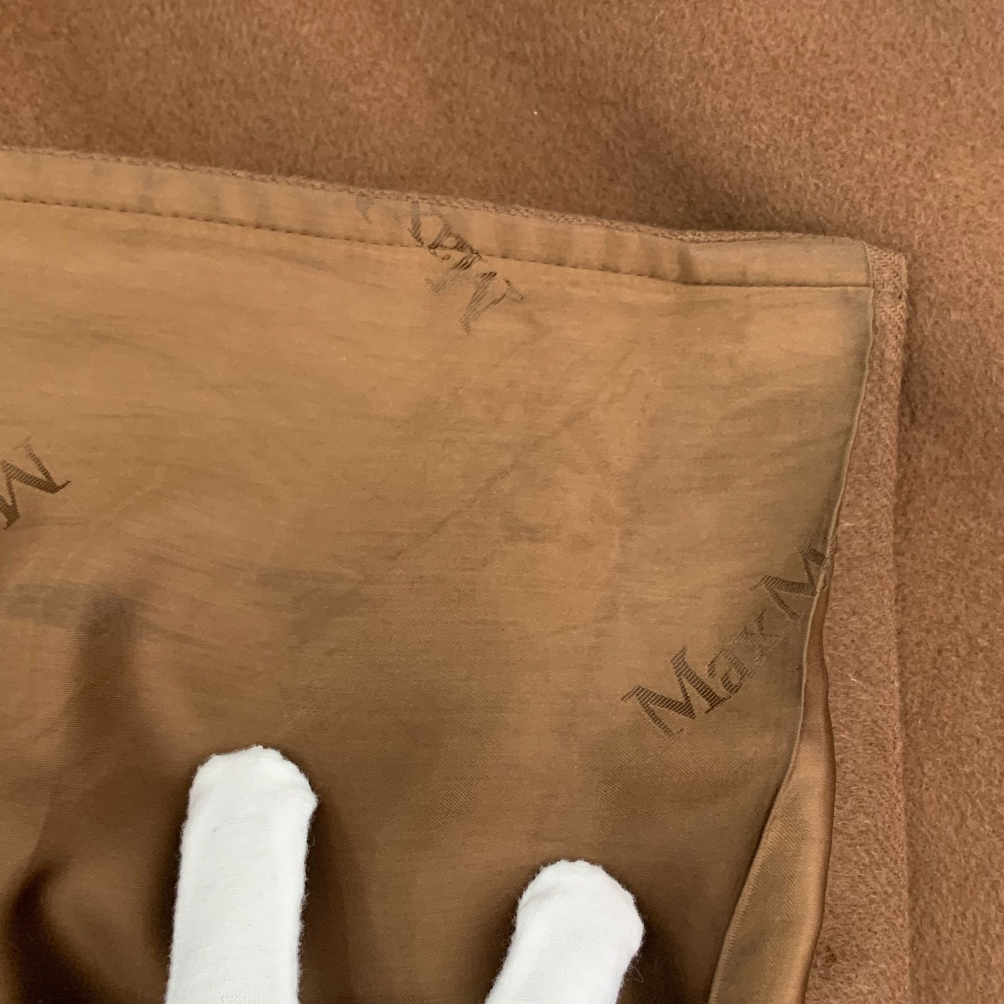 Max Mara [Max Mara] Dark Brown Teddy Bear Patchwork Coat 36 XS Size XS / US 0-2 / IT 36-38 - 6 Thumbnail