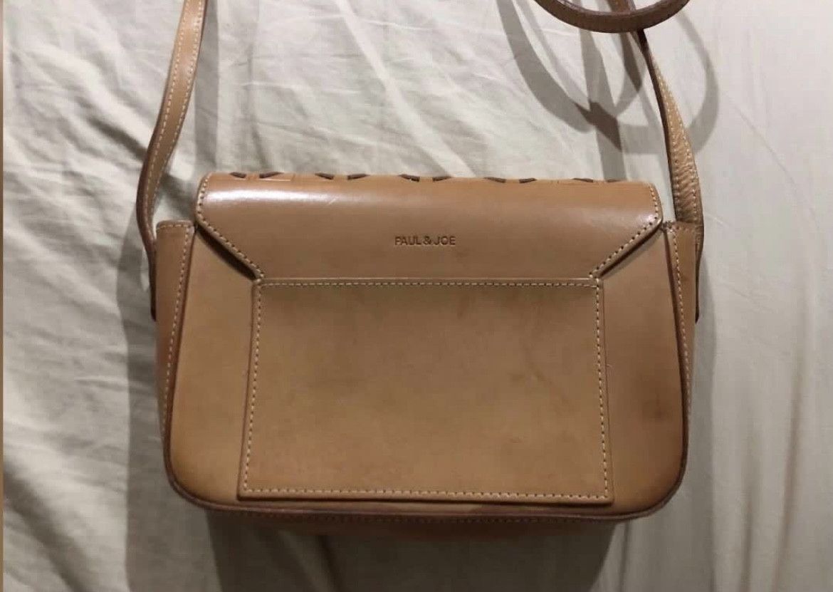 Paul & Joe Paul and Joe Paris Natural Tan Leather Sling Bag Size ONE SIZE - 7 Thumbnail