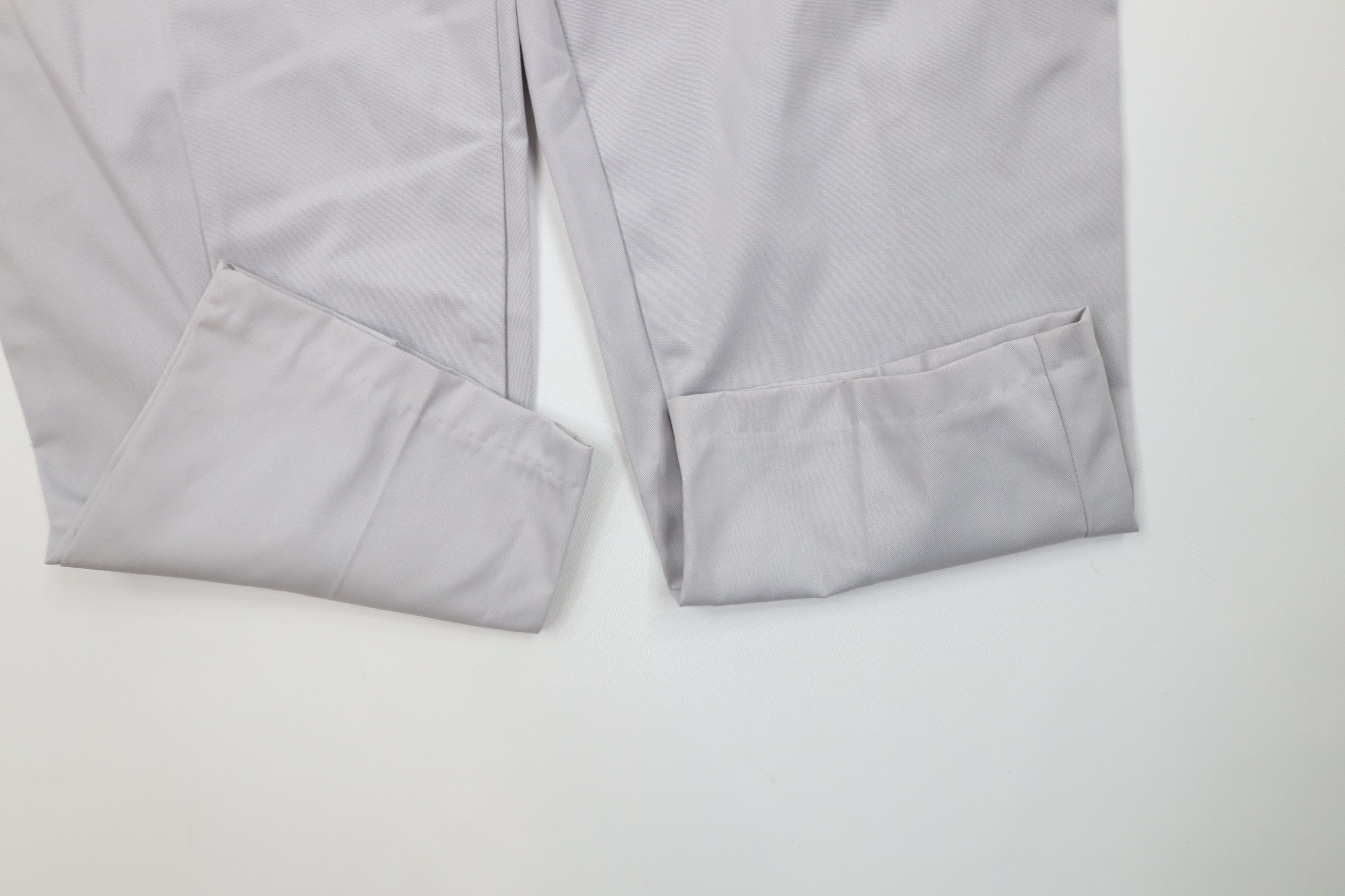 Vintage Vintage 80s 90s Mid Mod Hollywood Regency Pleated Pants Gray Size 38" / US 16 / IT 52 - 5 Thumbnail