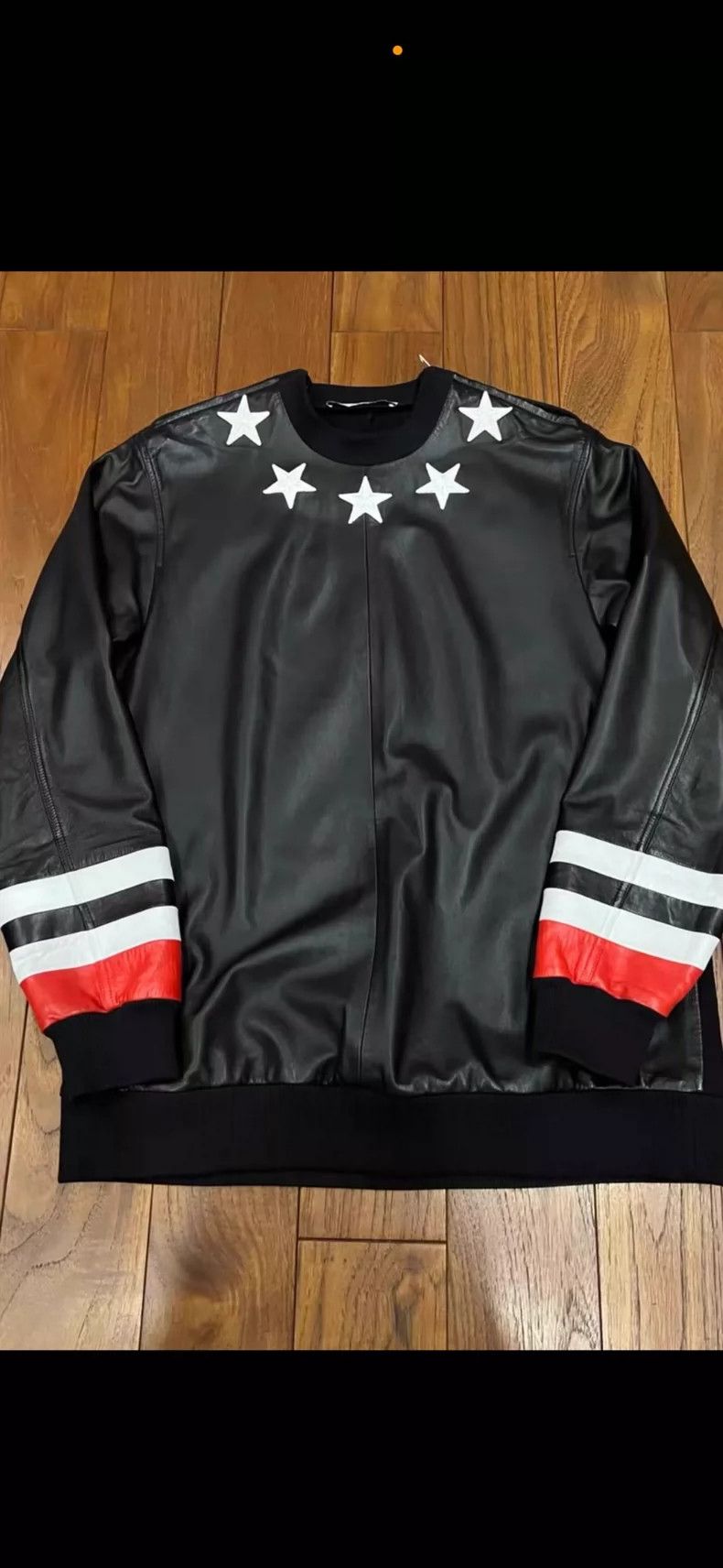 Givenchy Givenchy Leather Jacket Sweatshirt Size US XL / EU 56 / 4 - 1 Thumbnail