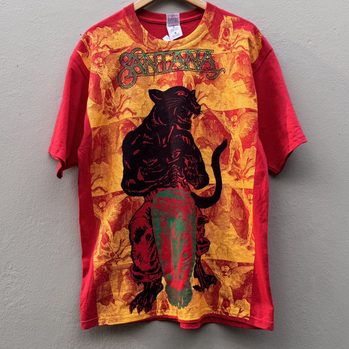 Band Tees × Vintage Vintage santana aop 1999 tee Size US L / EU 52-54 / 3 - 1 Thumbnail