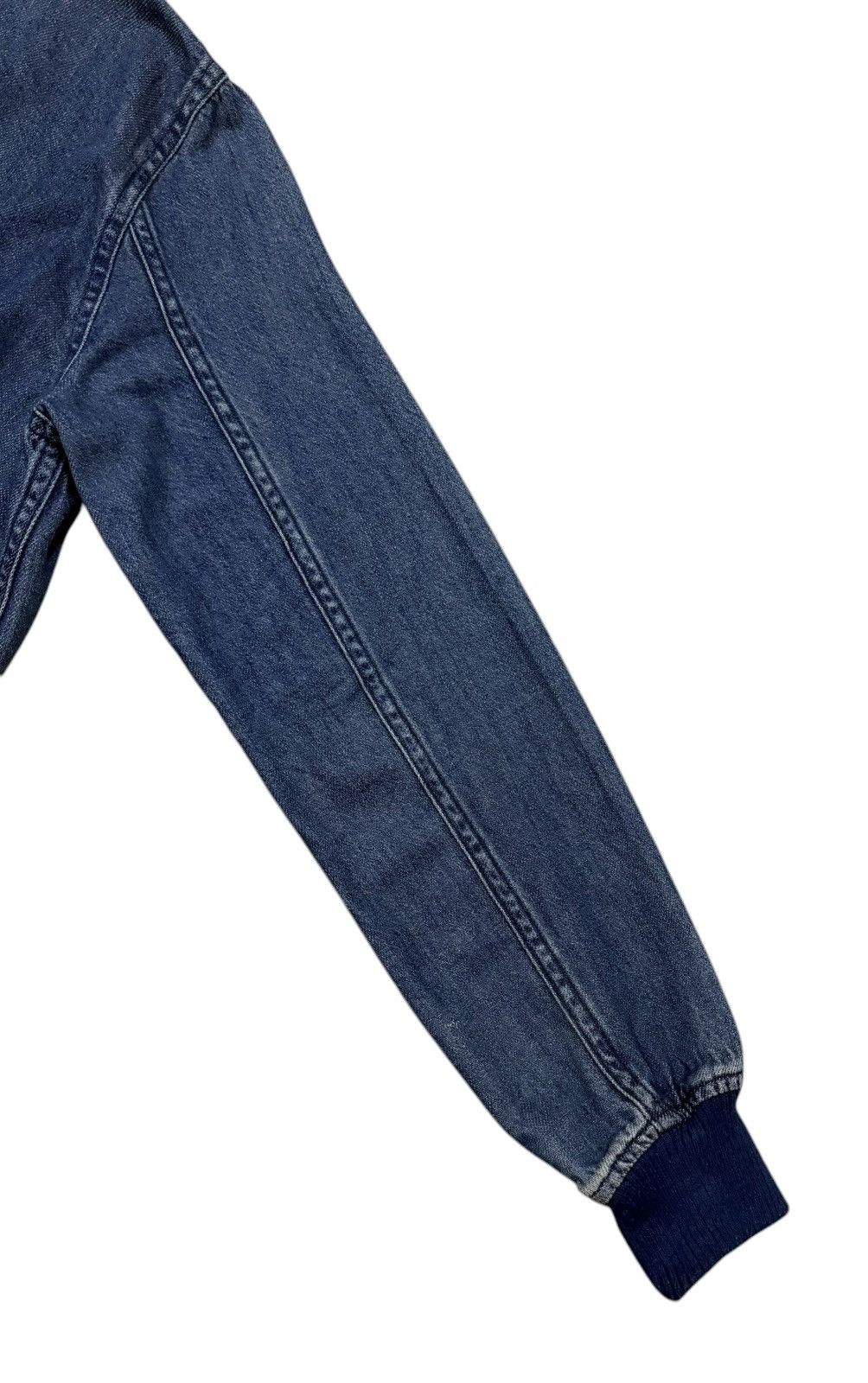 Beams Plus Vintage Beams Heart Zipper Denim Style Flight Bomber Jacket Size M / US 6-8 / IT 42-44 - 17 Thumbnail