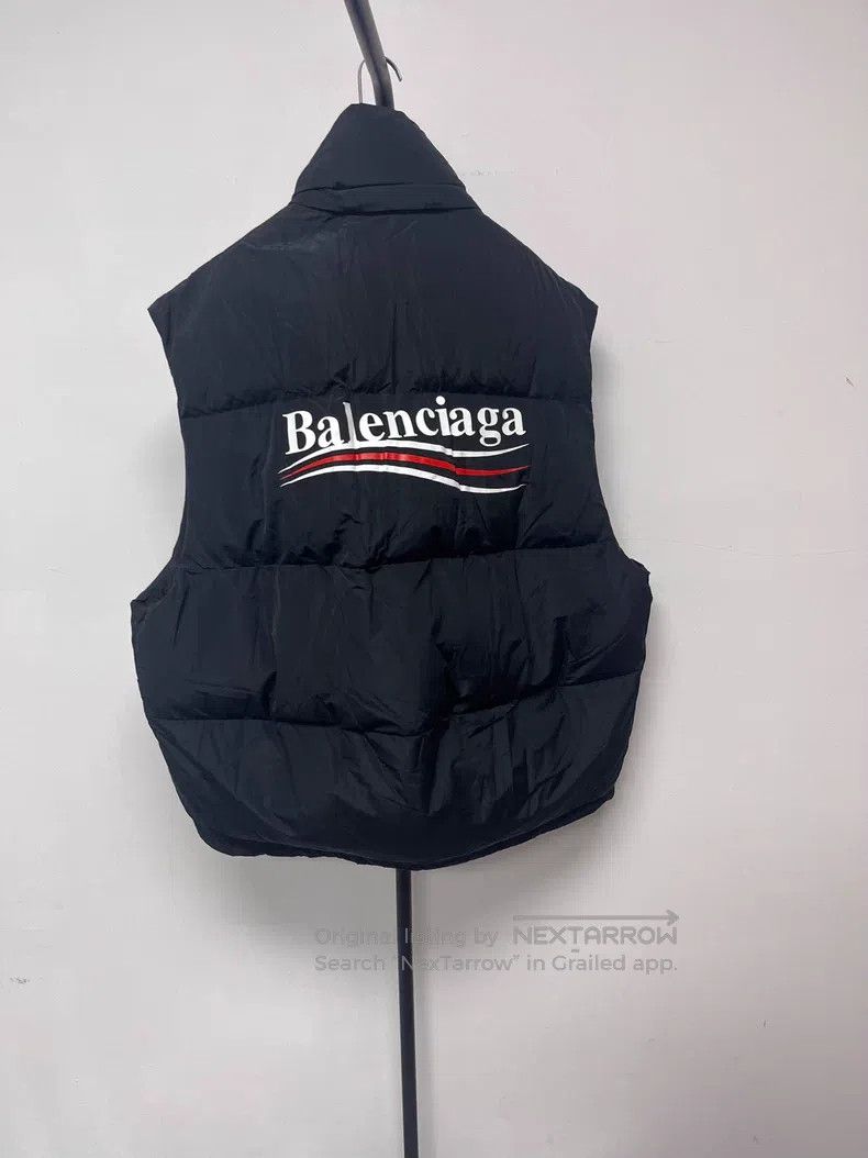Balenciaga Balenciaga Solid Color Logo Printed Stand Collar Vest Size US S / EU 44-46 / 1 - 2 Thumbnail