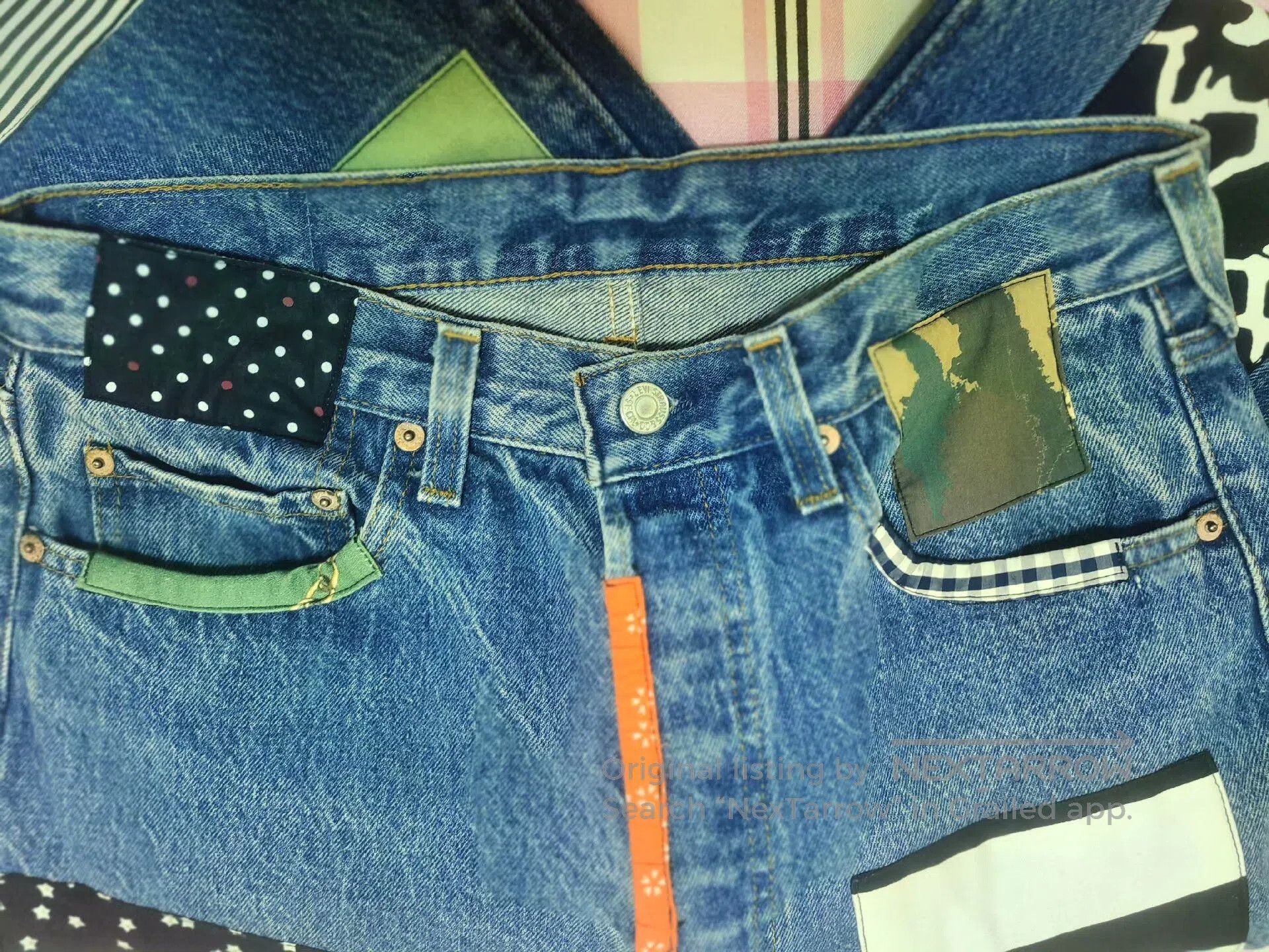 Levi's levi's awake ny patchwork denim jeans. Size US 30 / EU 46 - 6 Thumbnail