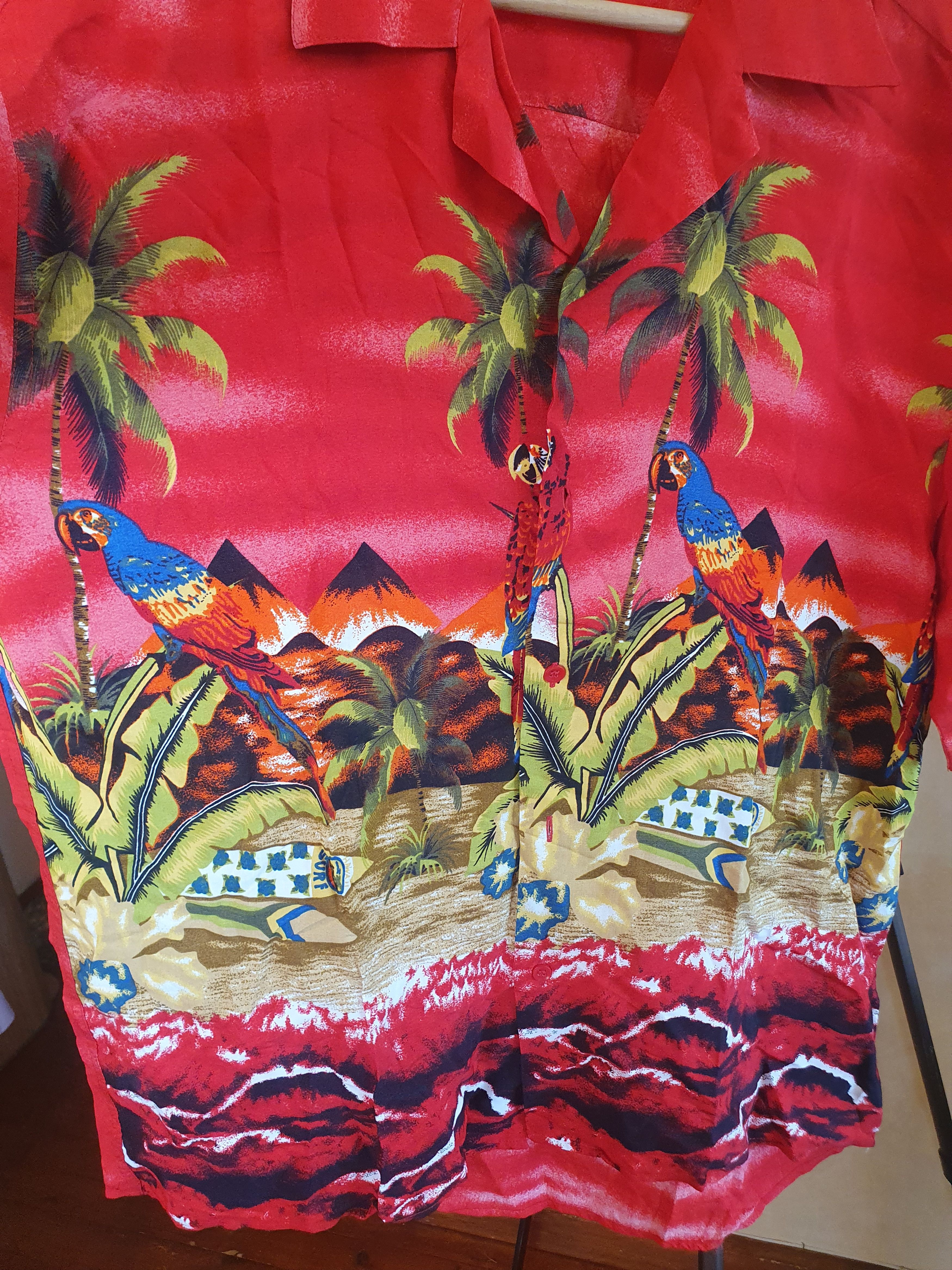 Vintage Mauro Lesandro Vintage Hawaiian Tropical Shirt sz L Size US L / EU 52-54 / 3 - 6 Thumbnail