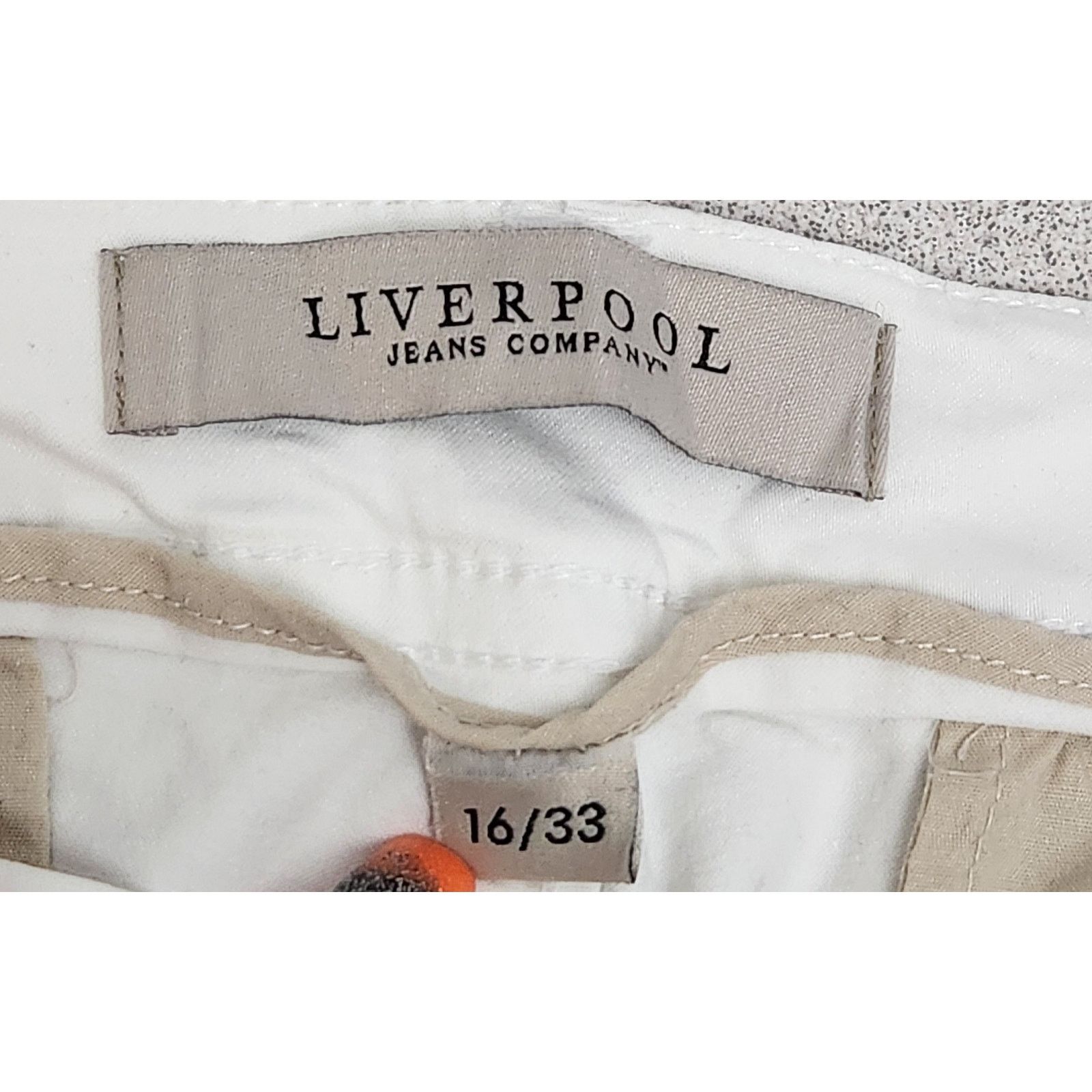 Other Liverpool Jean Company White Flat Front Jeans 16 Tapered Leg Size 36" / US 14 / IT 50 - 4 Thumbnail