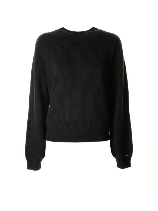 Tommy Hilfiger TOMMY HILFIGER Women Sweater WW0WW39897 BDS Black Size L / US 10 / IT 46 - 1 Thumbnail