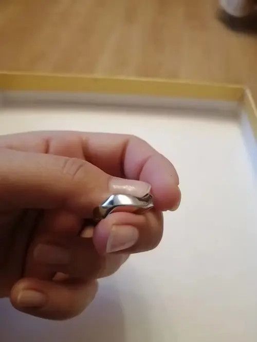 Other Silver Color Irregular Adjustable Ring Size ONE SIZE - 4 Thumbnail