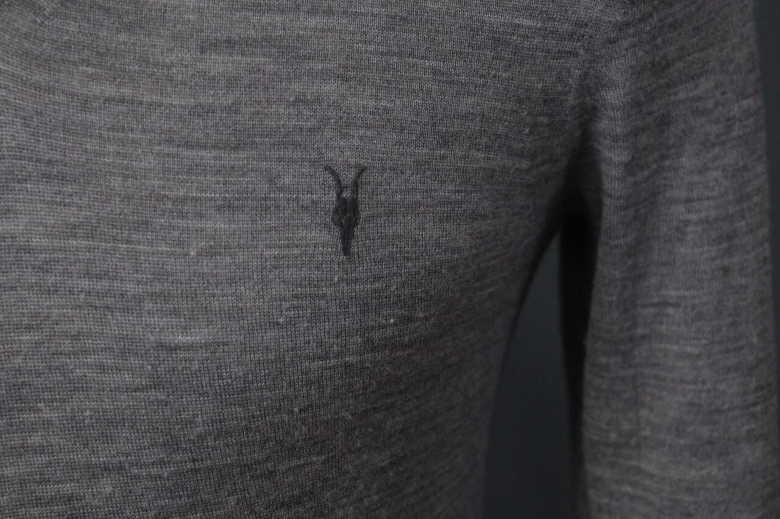 Allsaints AllSaints Gray 100% Wool Knit Pullover Sweater Size M Size M / US 6-8 / IT 42-44 - 5 Thumbnail