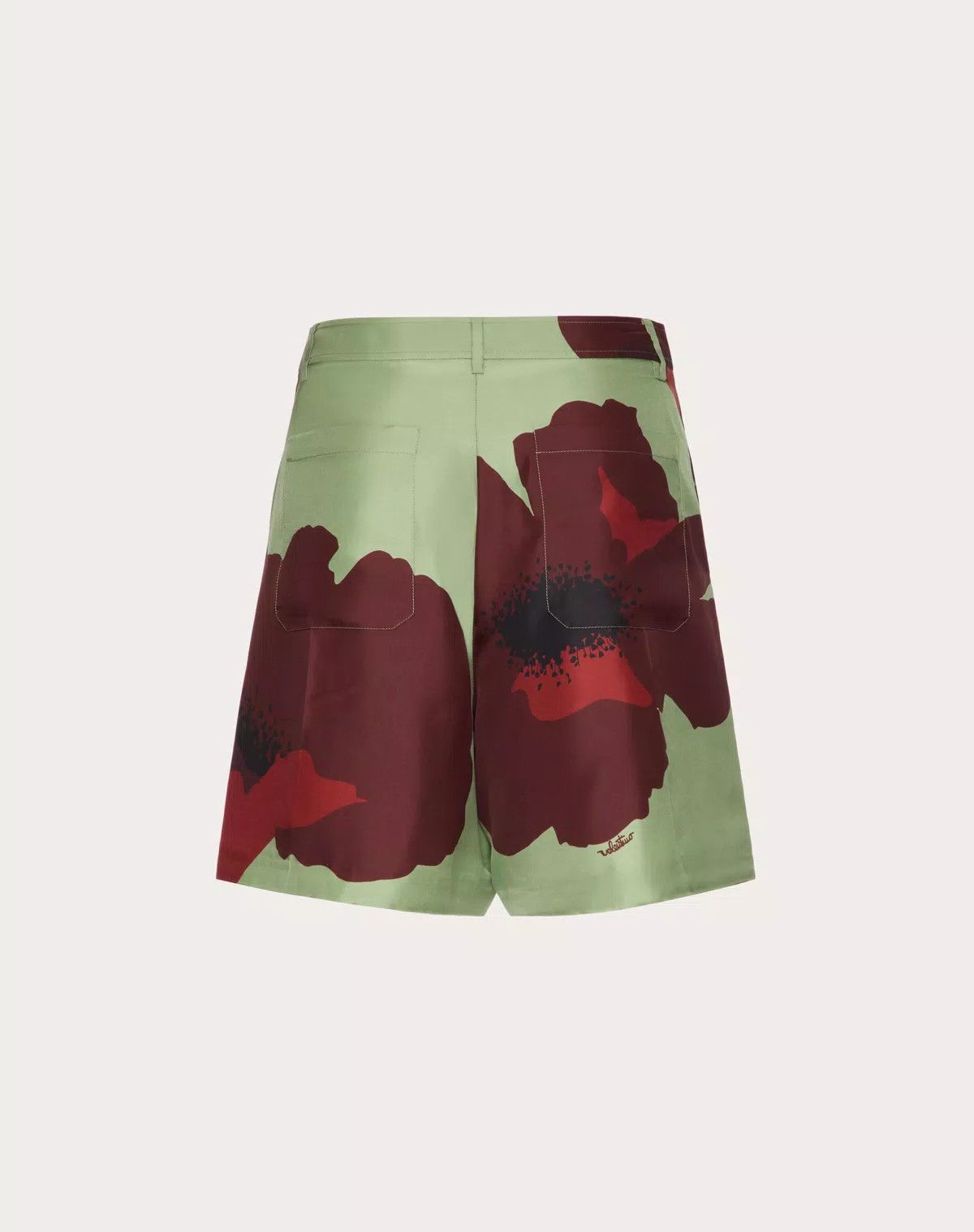 Valentino oc11z0725 Silk Twill Bermuda Shorts in Multicolor Size US 36 / EU 52 - 2 Thumbnail