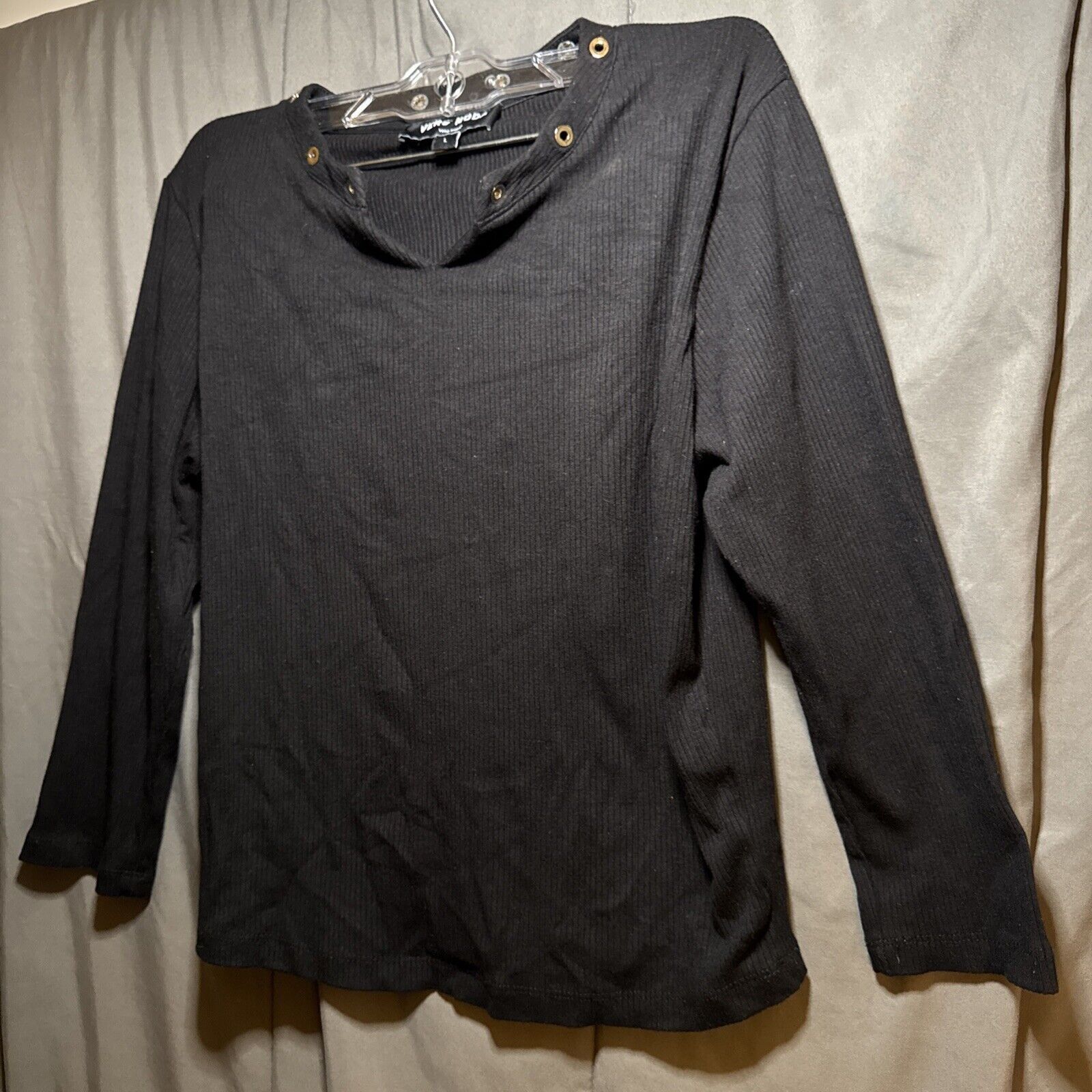 Other Vero Moda Minder Rib Jersey Women Size Large Black 3/4 Sleev Size L / US 10 / IT 46 - 7 Thumbnail