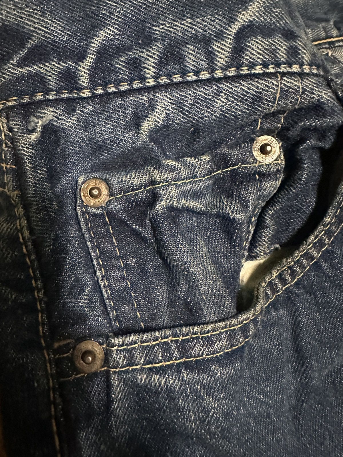 Vintage 🔥TRUE VINTAGE 60s LEVIS CAPITAL E SELVEDGE BUTTON “K”🔥 Size US 28 / EU 44 - 21 Thumbnail