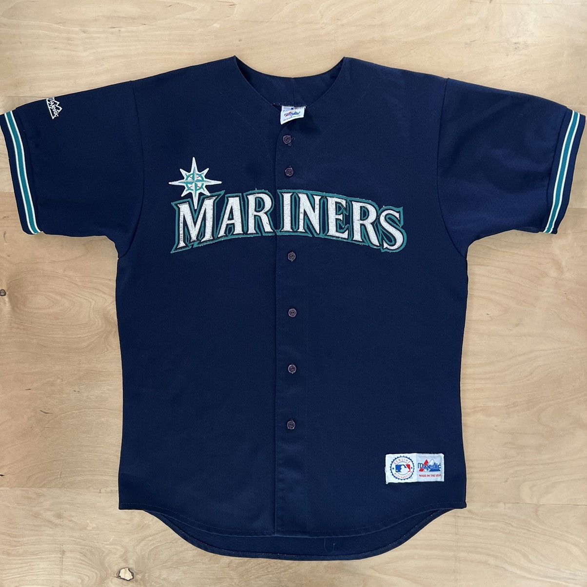 Majestic, Shirts, Vintage Majestic Seattle Mariners Ken Griffey Jr Jersey  Xxl