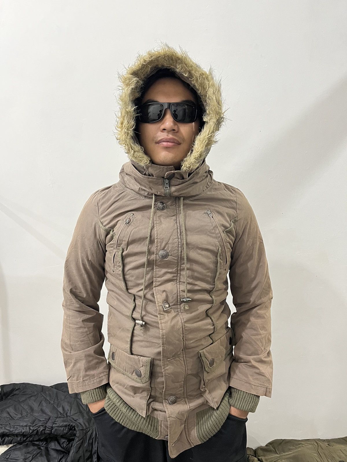 If Six Was Nine × Japanese Brand × Le Grande Bleu (L.G.B.) 2000s G.O.A Bono Jacket N3B Type Faux Fur Parka Jacket Size US M / EU 48-50 / 2 - 10 Thumbnail