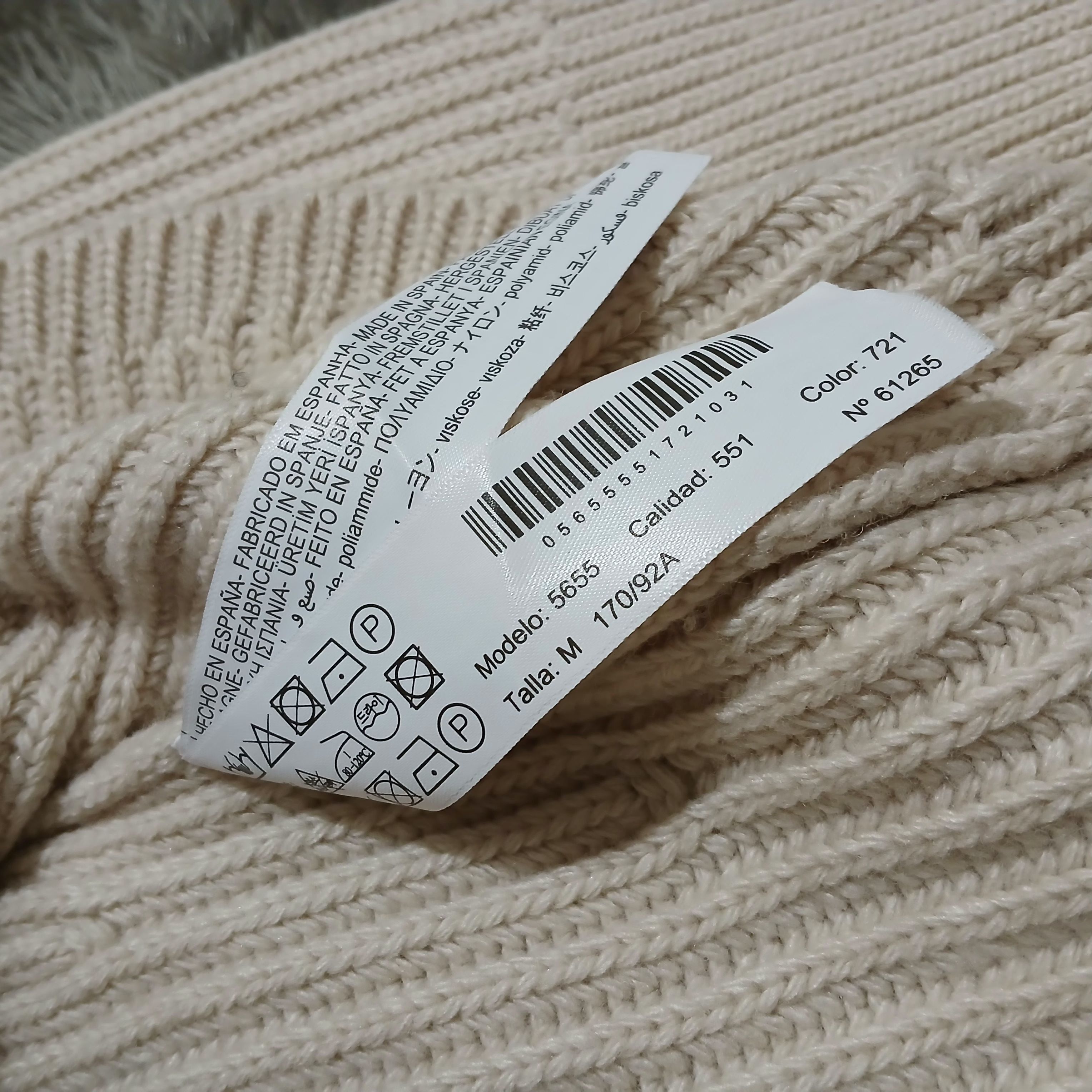 Massimo Dutti Massimo Dutti Double Zipper Knit Cream Sweater Size M / US 6-8 / IT 42-44 - 13 Thumbnail