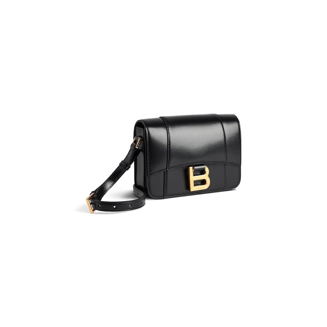 Balenciaga o1tr1nto0526 Size: OS / Hourglass Small Flap Bag in Black Size ONE SIZE - 2 Thumbnail