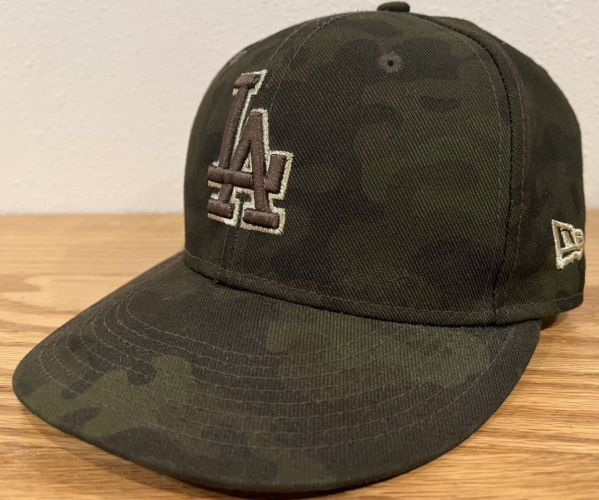 MLB × New Era Dodgers Armed Forces Camo New Era Fitted Hat Size 7 1/4 Size ONE SIZE - 2 Thumbnail