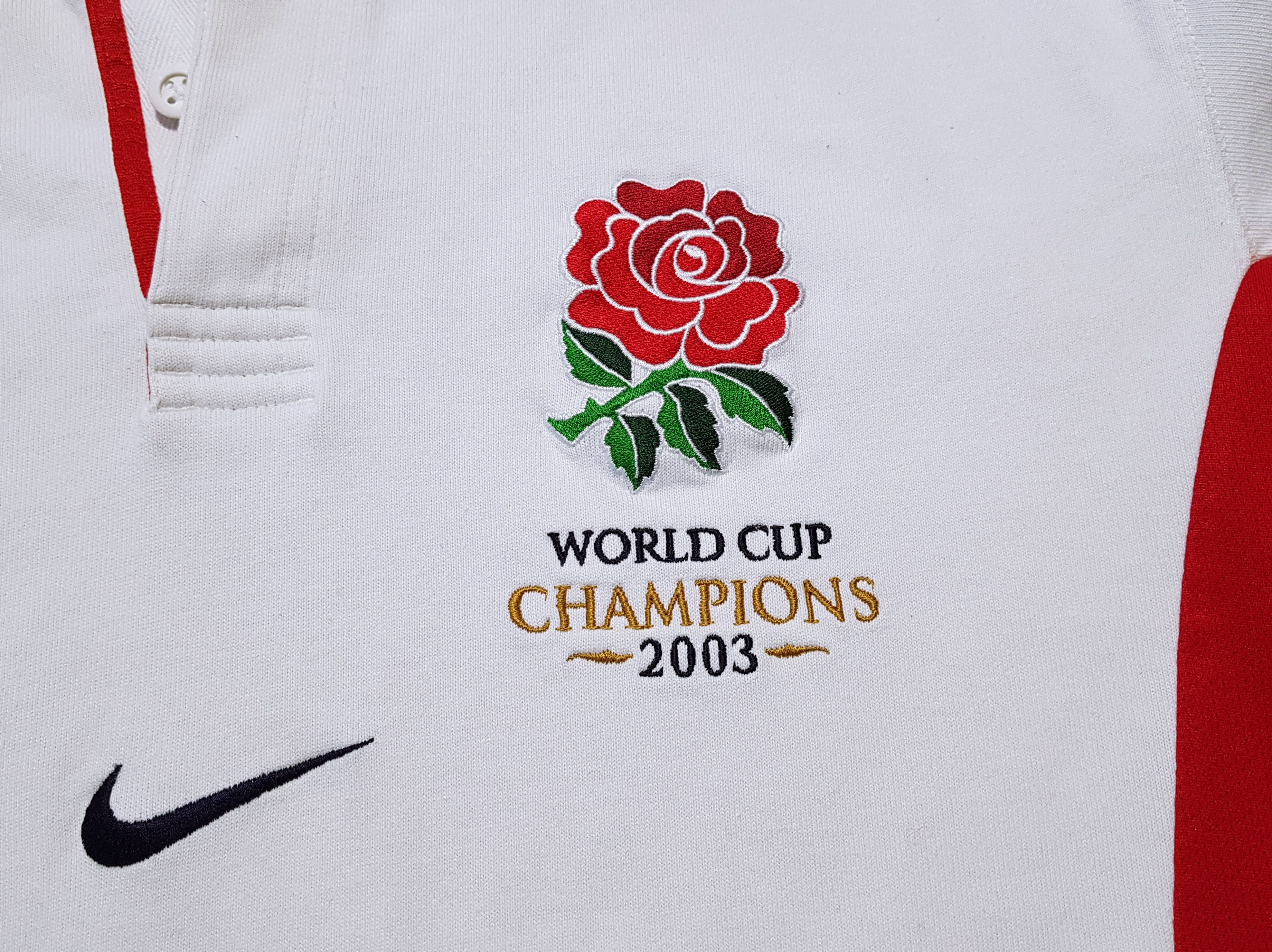 Nike Nike England Rugby Shirt World Cup 2003 Jersey Long Sleeve Size US XL / EU 56 / 4 - 8 Thumbnail