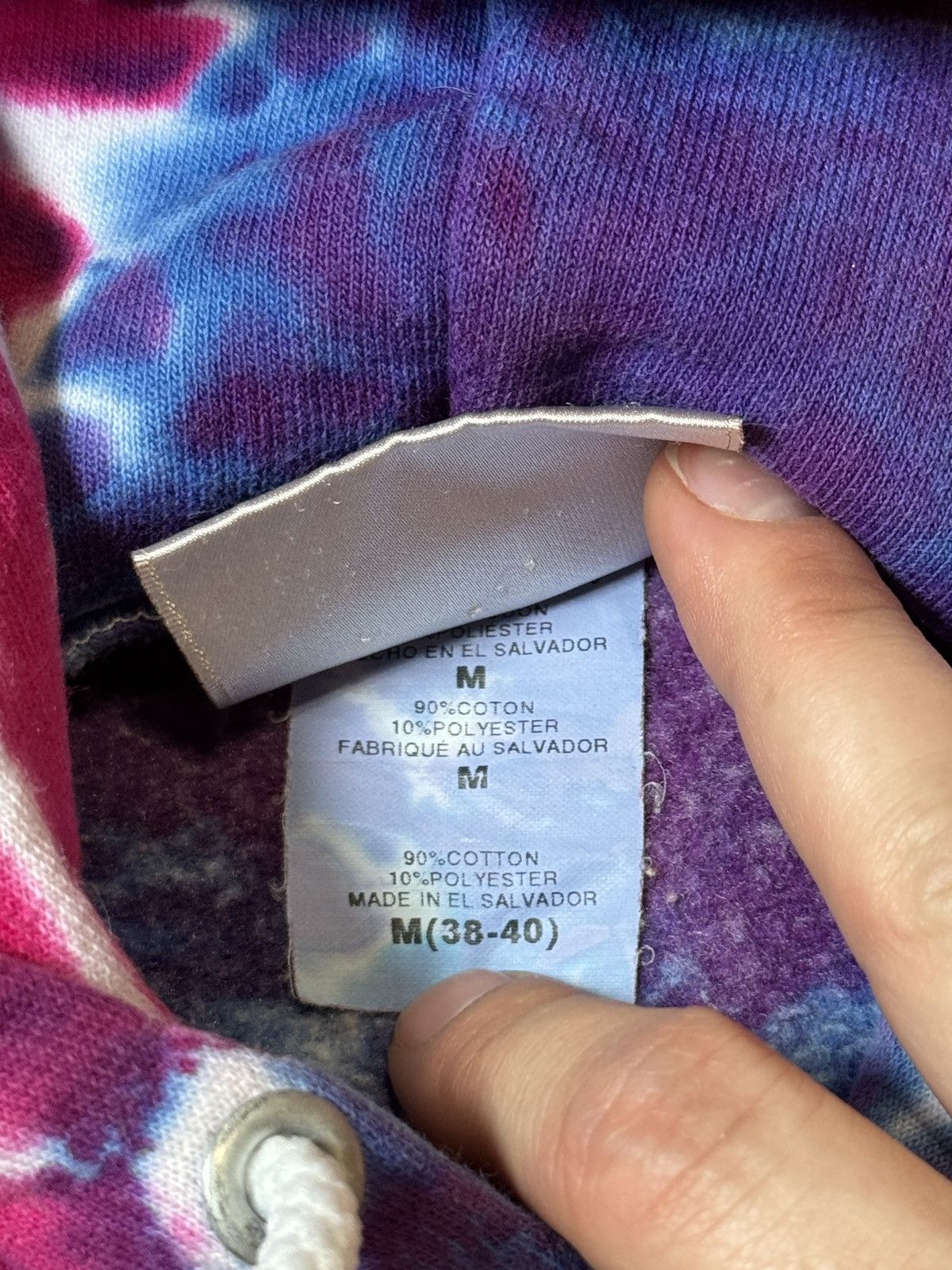 Hanes × Vintage Vintage 90s Tie Dye Seattle Yin Yang Hippie Hipster Hoodie Size US M / EU 48-50 / 2 - 5 Thumbnail