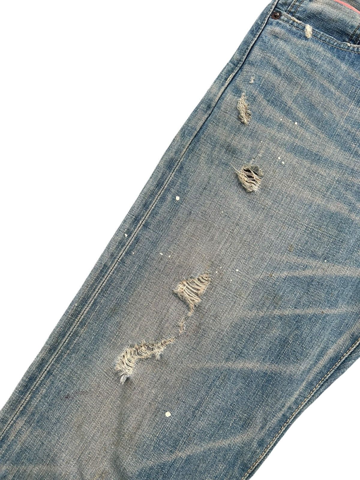 Kapital Vintage Edwin 505ZX Selvedge Buckle Back Distressed Denim Size US 32 / EU 48 - 7 Thumbnail