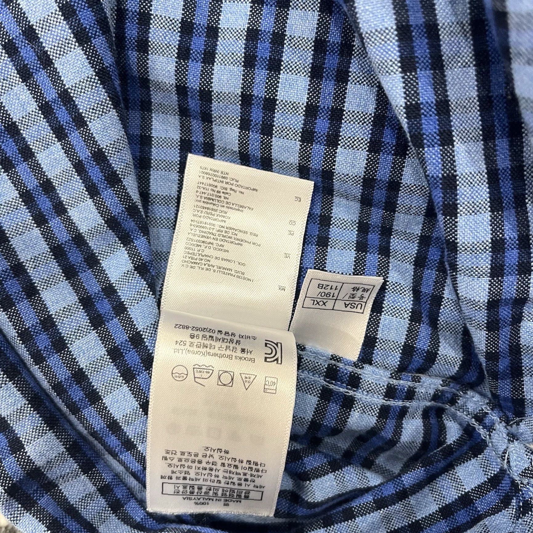 Brooks Brothers Brooks Brothers Red Fleece Button-Up Shirt Mens XXL Plaid Blue Shirt Size US XXL / EU 58 / 5 - 8 Thumbnail