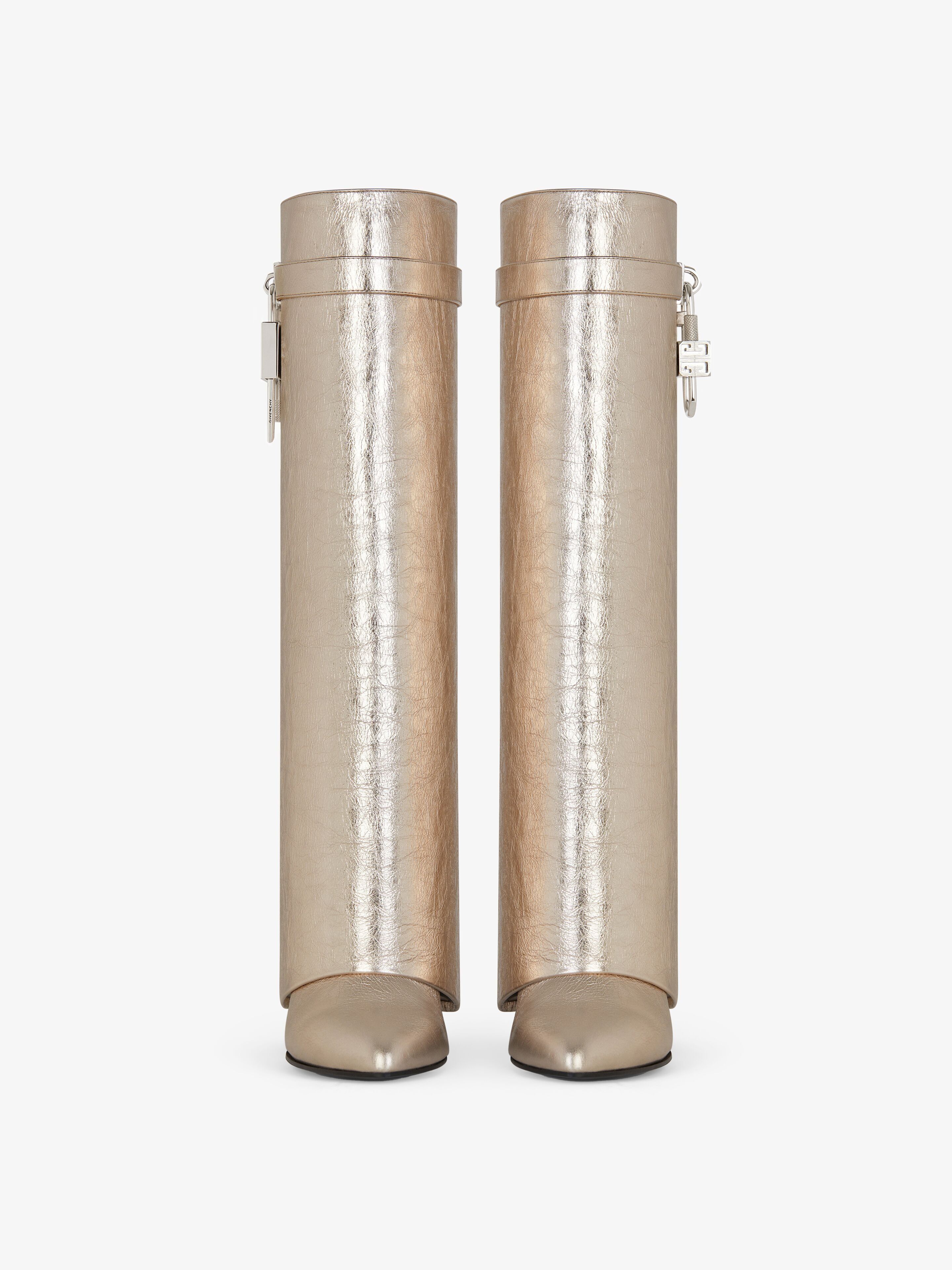 Givenchy o1srvl11e0525 Shark Lock Pant Boots 90mm in Dusty Golden Size US 12 / IT 42 - 3 Thumbnail