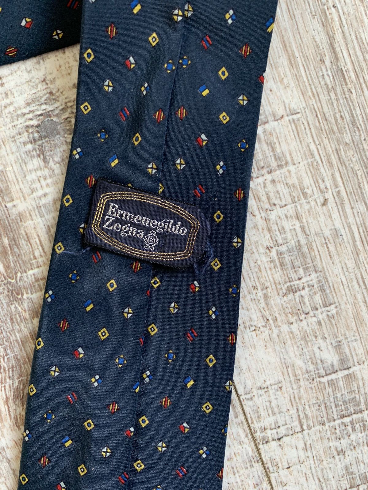 Ermenegildo Zegna × Vintage Vintage Ermenegildo Zegna silk tie Size ONE SIZE - 3 Thumbnail