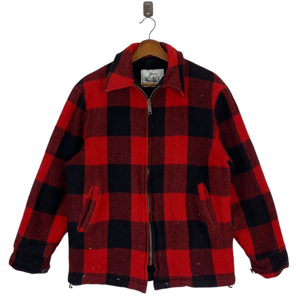Woolrich Woolen Mills ⚡️🔥 VINTAGE WOOLRICH RED TARTAN WOOL ZIPPER JACKET Size US M / EU 48-50 / 2 - 1 Thumbnail