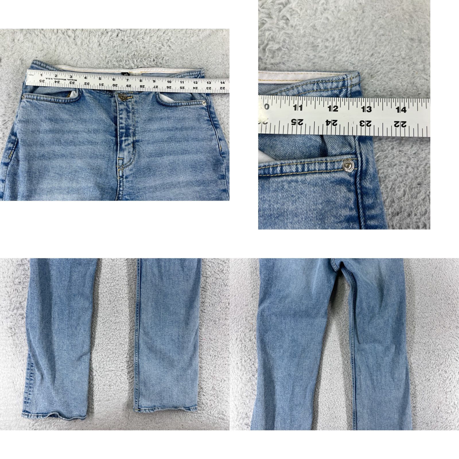 Denime Divided Jeans Womens 4 Bootcut Denim Blue Mid Rise 23 Inseam 31 Regular 5-Pocket Design Size 27" / US 4 / IT 40 - 9 Thumbnail