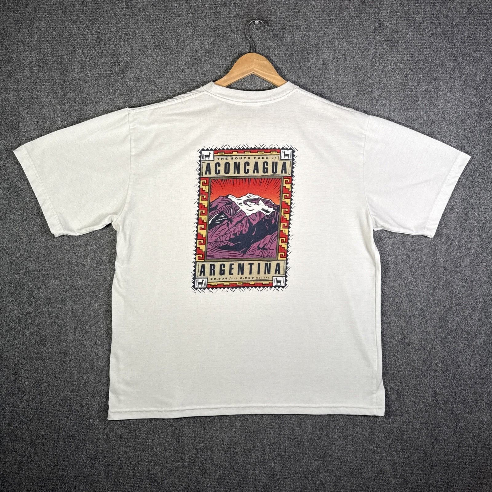 The North Face Vintage The North Face Shirt Mens XL White 90s Argentina Size US XL / EU 56 / 4 - 1 Thumbnail