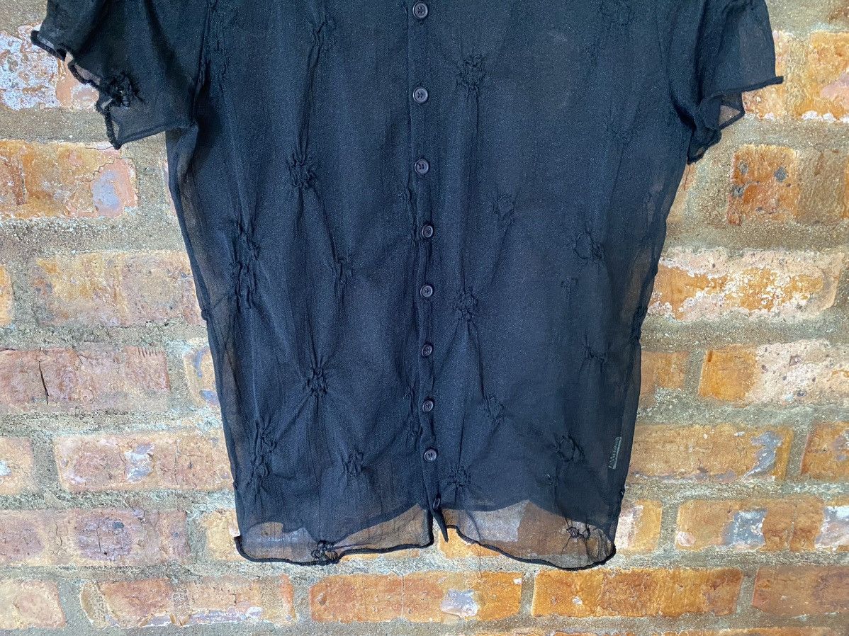 Y's 1990s Y'S Mesh transparent shirt Size S / US 4 / IT 40 - 4 Thumbnail